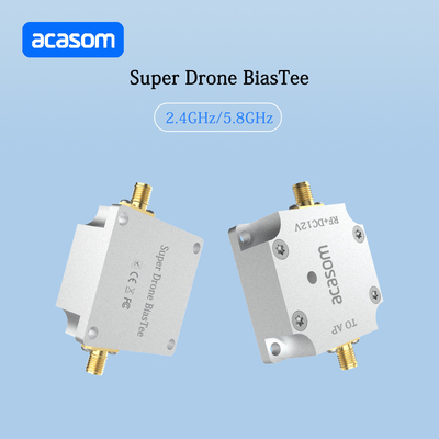12V Super Drone Bias Tee Basse perdite di inserimento ≤ 0,4 dB per potenza di ingresso ≤ 40 dBm e 2,4-2,5 GHz