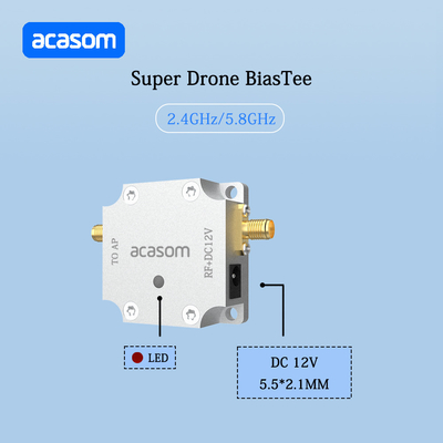 Super Drone Series DC 12V Bias Tee per modulo di alimentazione di trasferimento dell'amplificatore a 2,4 GHz