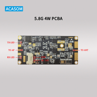 Potente amplificatore del segnale RF 5W 37dBm 12V PCBA per 5,8GHz e 2,4GHz estendendo il raggio wireless