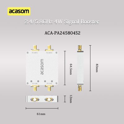 Amplificatore di segnale a doppio canale da 2,4 GHz a 5,8 GHz Potenza massima di uscita P1dB 36dBm 4W