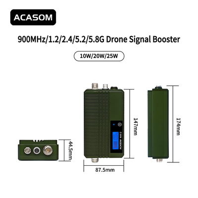 Potenziatori del segnale dei droni FPV da 10W 20W 25W da 900MHz a 5,8GHz