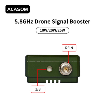 Conchiglia di alluminio 5.8 Ghz Booster Drone Amplificatore di segnale 22V Nero Colore